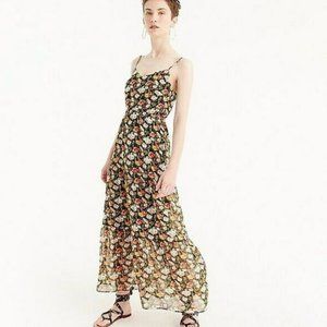NWT J Crew Mercantile, Floral tiered long dress, sz 12